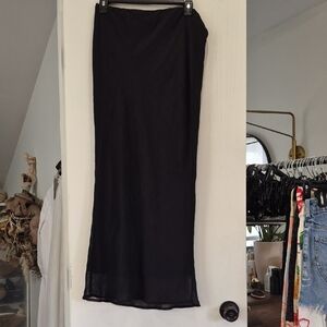 Forever 21 Black Maxi Skirt - Straight Silhouette